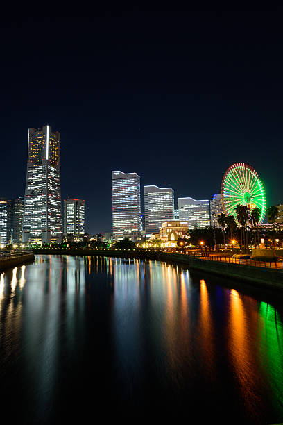 istock Skyscrapers at Minatomirai, Yokohama at night 625383314