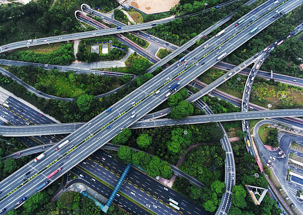 istock Aerial highway junction 625387998