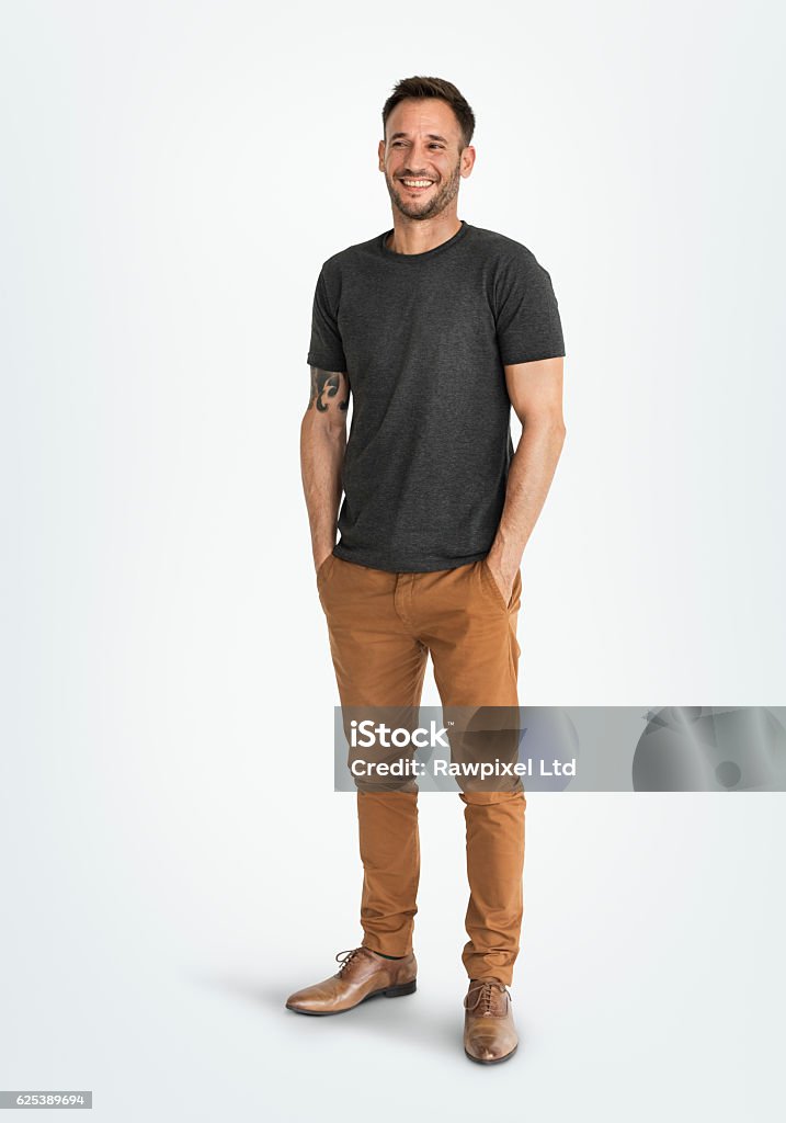 Man Smiling Happiness Carefree Emotional Expression Concept Men Stock Photo