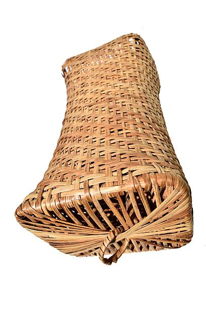 istock Thai wicker woven pillow isolated on white background 625389978