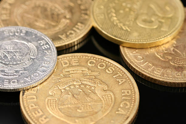 istock Costa Rican Money On Black 625392768