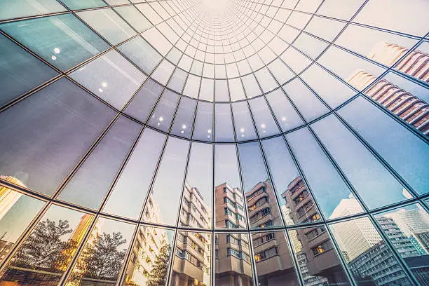 Photo of Reflections in tower facade