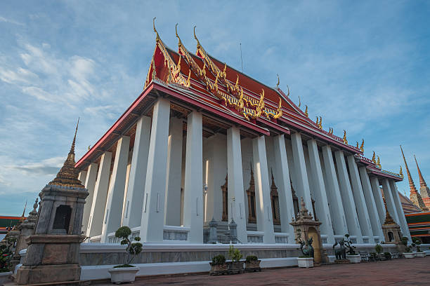 istock thai art architecture in Wat Phra Chetupon Vimolmangklararm (Wat Pho) 625394342
