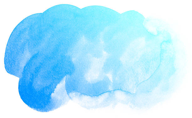 istock Abstract blue watercolor background. 625395442