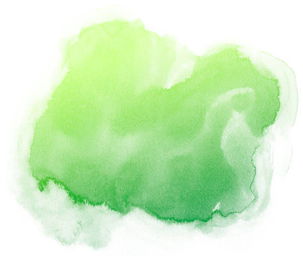 istock Abstract green watercolor background. 625395550
