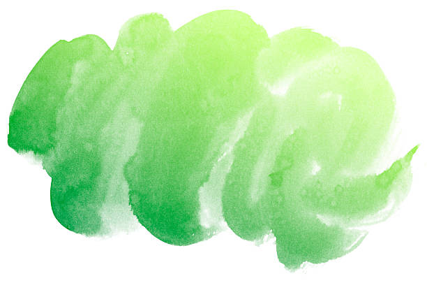 istock Abstract green watercolor background. 625396362