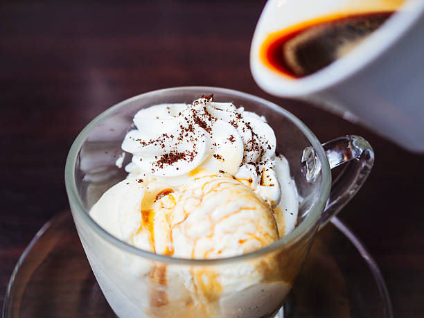 istock Affogato Coffee based dessert Vanilla ice cream scoop 625397560