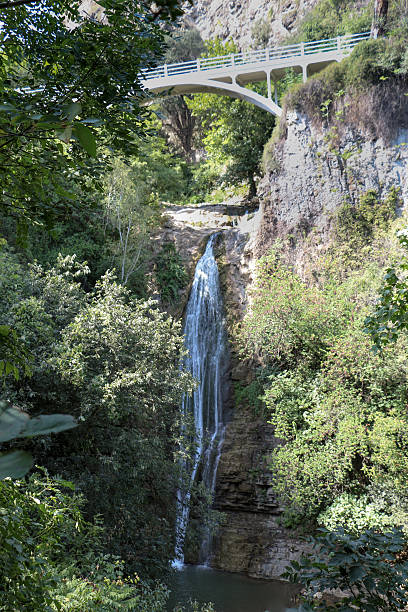 istock Beautiful little waterfall in forest 625407048