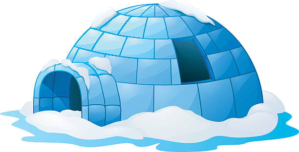 Igloo Isolated A White Background Stock Illustration - Download Image Now -  Igloo, Architectural Dome, Backgrounds - iStock