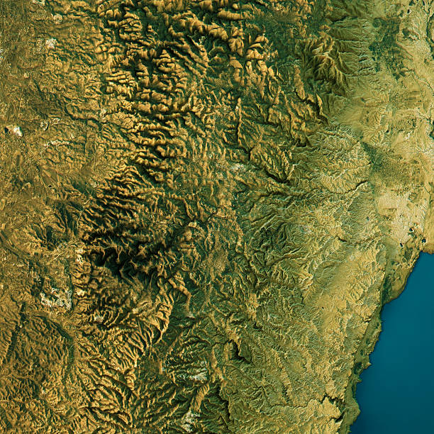 istock Jerusalem Topographic Map Natural Color Top View 625411092