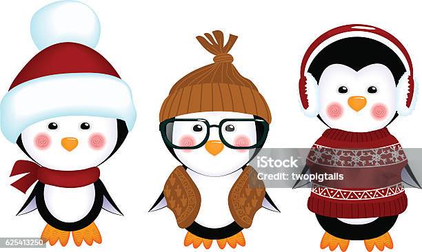 Cute Penguins Baby Clothes Stock Illustration - Download Image Now - Animal, Animal Wildlife, Baby - Human Age