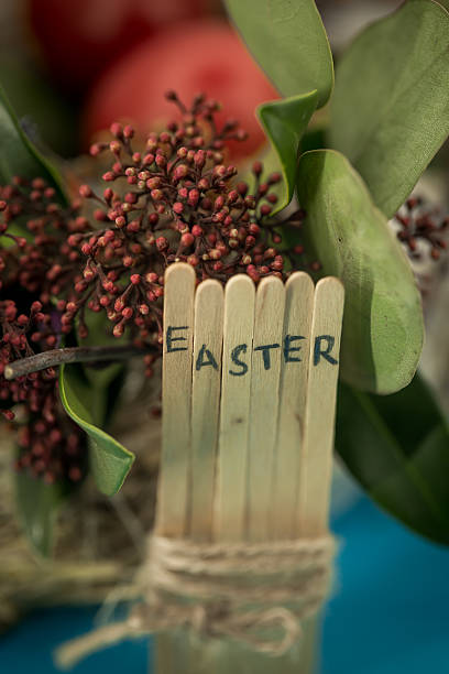 istock the word Easter in the conceptual block 625414944