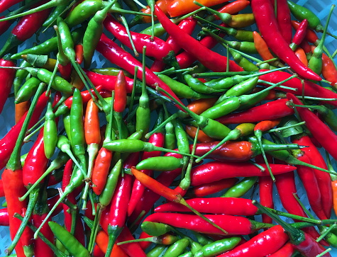 Dried chili peppers, seasoning, spicy food, spiciness