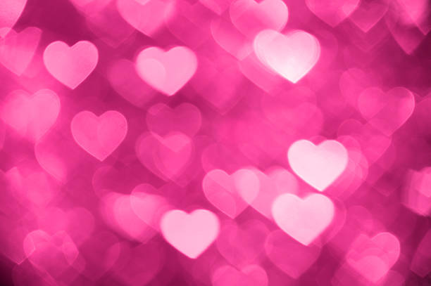 istock pink heart bokeh background photo, abstract holiday backdrop 625431884