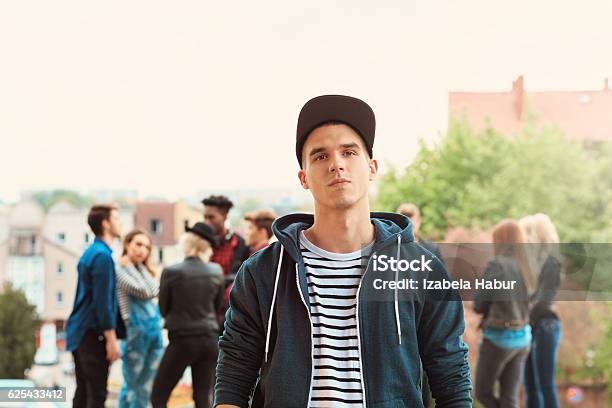 Outdoor Portrait Of Young Man Stock Photo - Download Image Now - 20-29 Years, Adult, Arts Culture and Entertainment