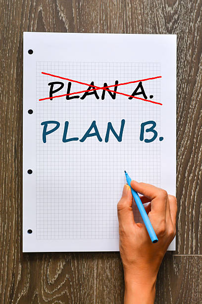 Plan a or plan b decision Plan a or plan b decision safety net stock pictures, royalty-free photos & images