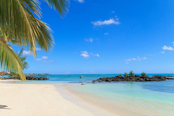 Mauricio playa tropical - foto de stock