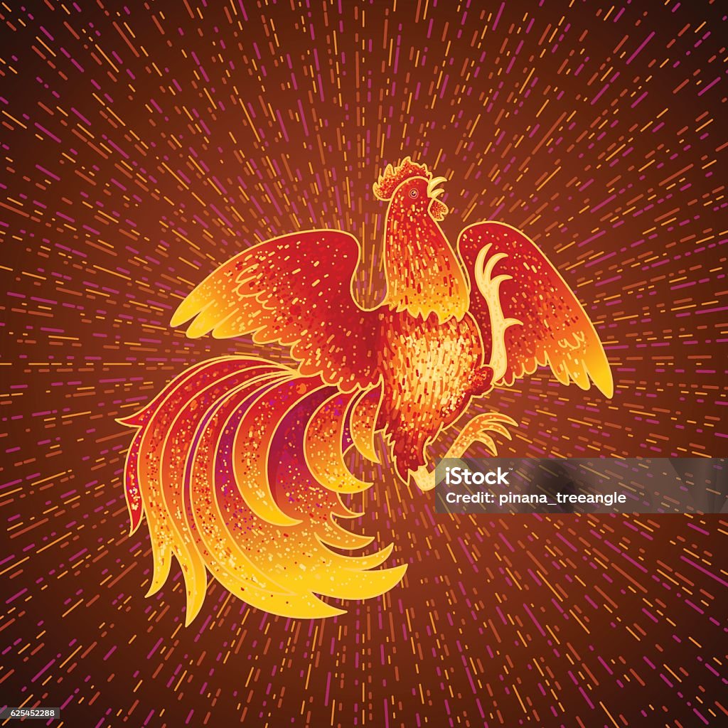 Sign Fire Roster Fire Rooster 2017 Stock Illustration - Download Image Now - Celebration ...