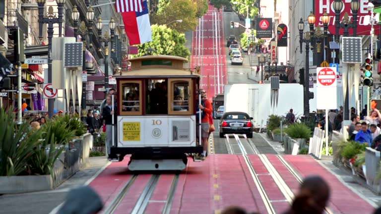 Cable Cars on Powell Street in San Francisco