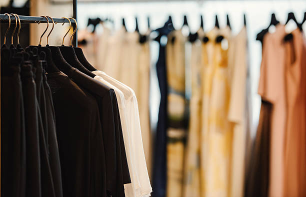 istock clothes in a fancy shop 625468630