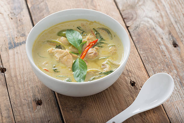 istock Thai food, Green curry chicken. 625468802