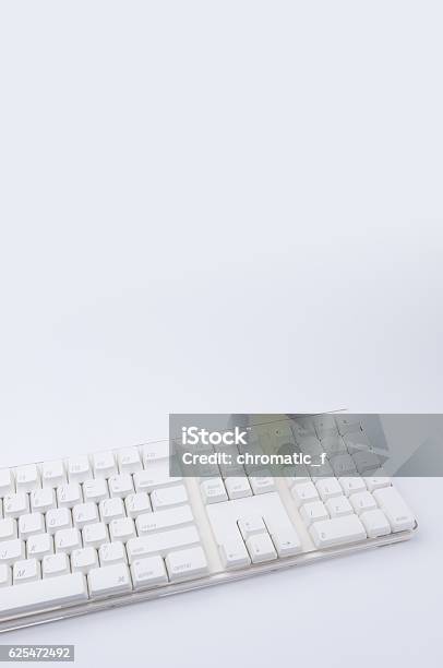Desktop Keyboard Computer White White Keyboard Stock Photo - Download Image Now - Computer, Computer ...