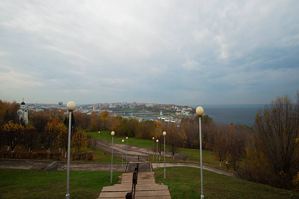 The city of Cheboksary on the Volga river
