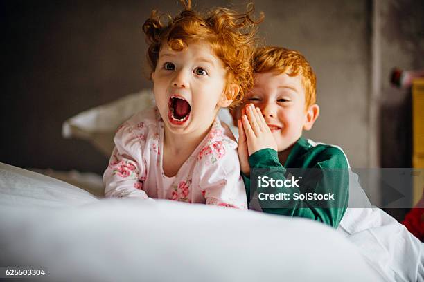 Morning Silliness Stock Photo - Download Image Now - Child, Laughing, Excitement