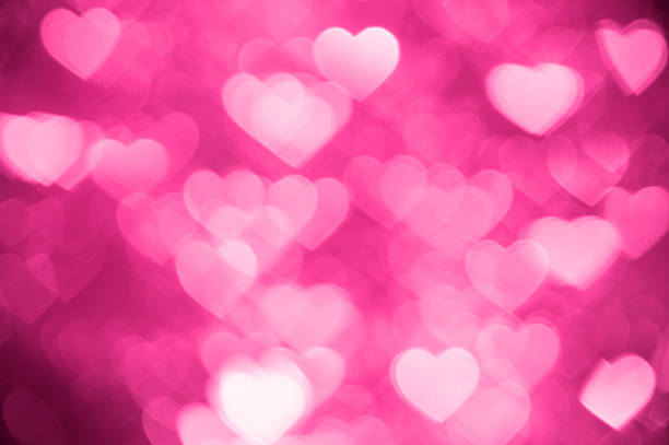 istock pink heart bokeh background photo, abstract holiday backdrop 625503688