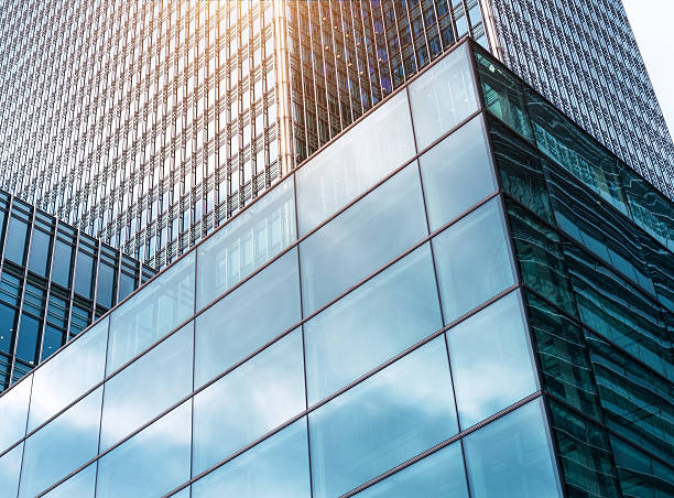 istock Futuristic Glass Architecture in Sunlight 625506392