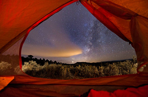 istock View of Milky Way Galaxy Looking Out Tent Camping 625506828