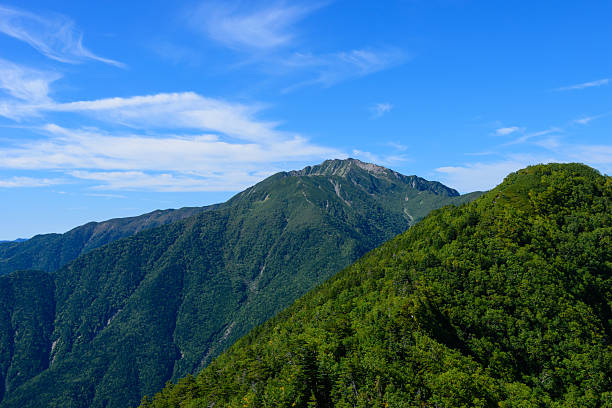 Mt.Senjo at the southern Japan Alps Mt.Senjo at the southern Japan Alps akaishi mountains stock pictures, royalty-free photos & images