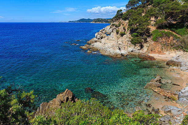 istock Summer sea rocky coast view (Spain). 625585254