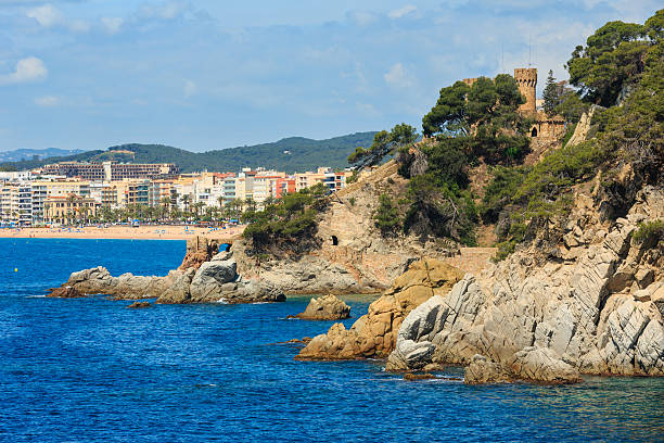 istock Summer sea rocky coast view (Spain). 625586694