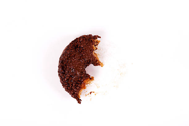 istock Tasty chocolate doughnut on a white background 625590222