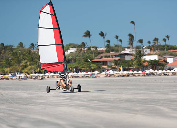 Beach Land Sailing, Terrasailing in Jericoacoara, Brazil. Nikon D810. Converted from RAW.