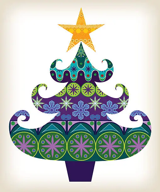 Vector illustration of Christmas Tree