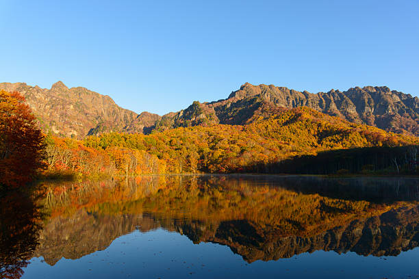istock Pond in Togakushi in autumn 625624670