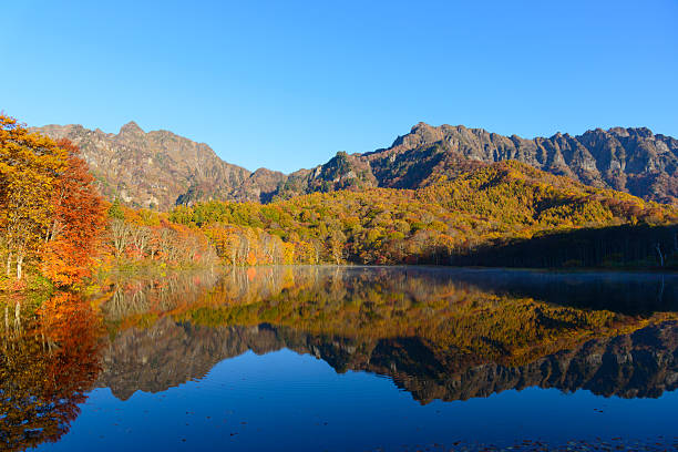istock Pond in Togakushi in autumn 625625172