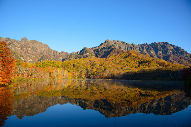 istock Pond in Togakushi in autumn 625625606