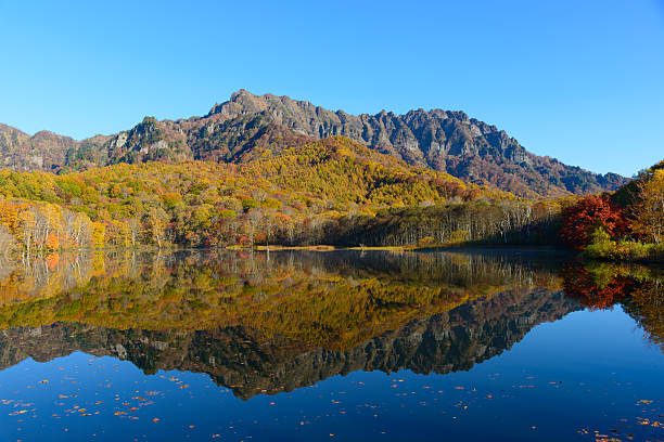 istock Pond in Togakushi in autumn 625626524