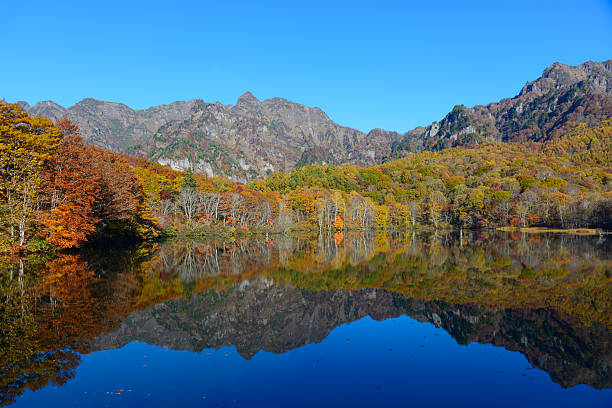istock Pond in Togakushi in autumn 625626682
