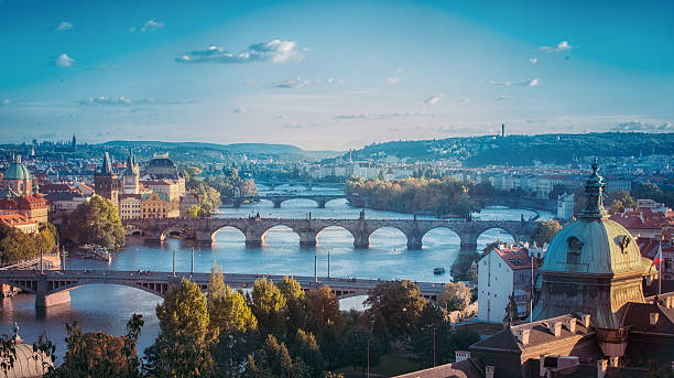 istock Charles bridge on Vltava river in Prague Czech republic 625626866