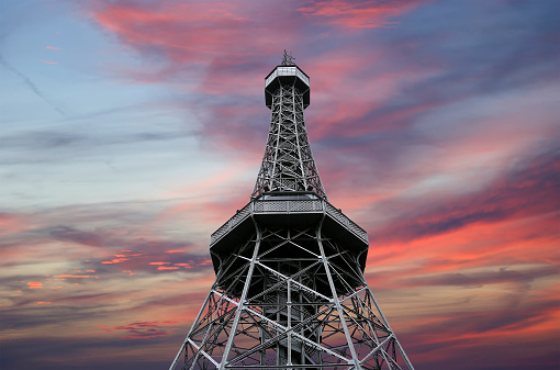 An observation tower on the border meanders of the Odra River in Chałupki / Zabełków