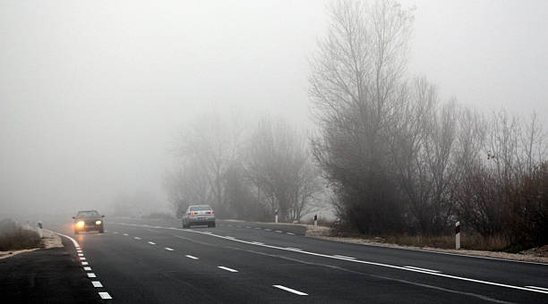 istock The road in the fog 625642496