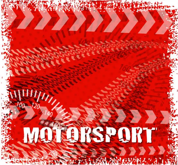 Vector illustration of motorsport frame