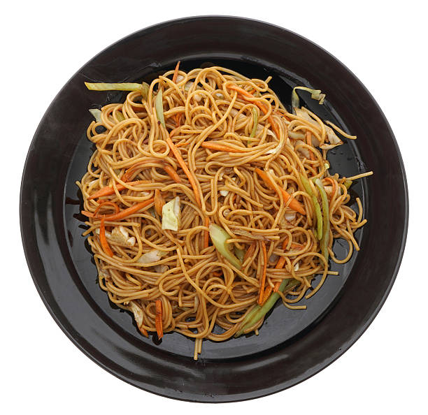 istock Chinese food. Spaghetti with vegetables 625652826