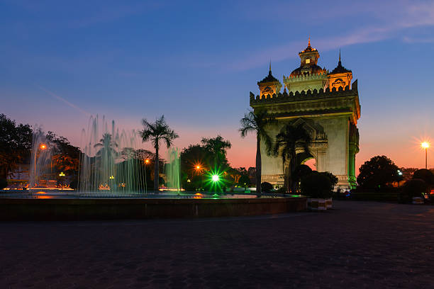 Patuxai arch in Vientiane, Lao