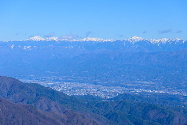 istock Japanese Alps view from Mt.Ena in Japan 625663356
