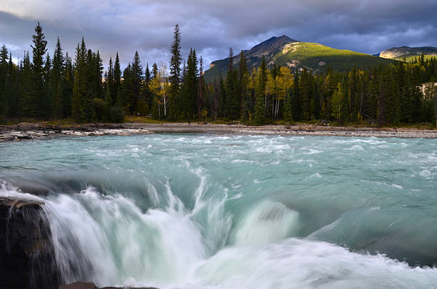 Athabasca Falls stock photo